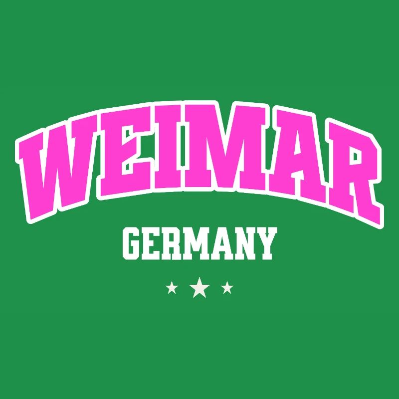 Weimar Germany Typography Neon Pink