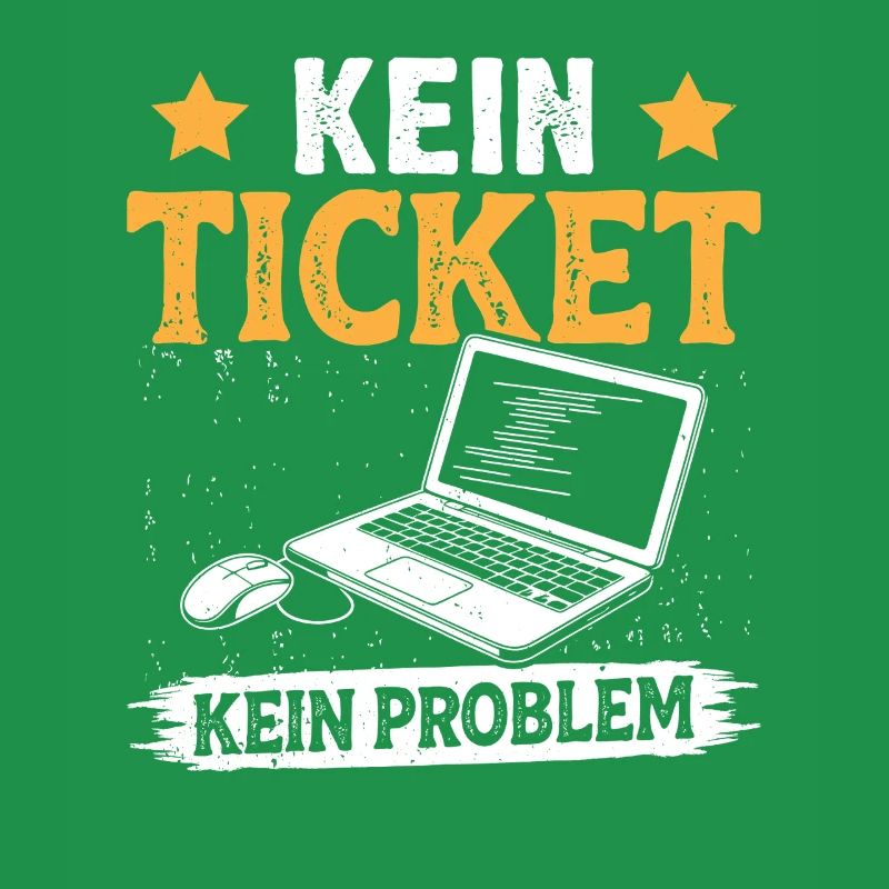 Ordinateur de nerd PAS DE TICKET PAS DE PROBLÈME DRÔLE