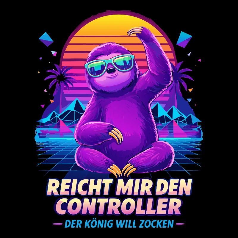Hands me the controller – King wants to play Lazy