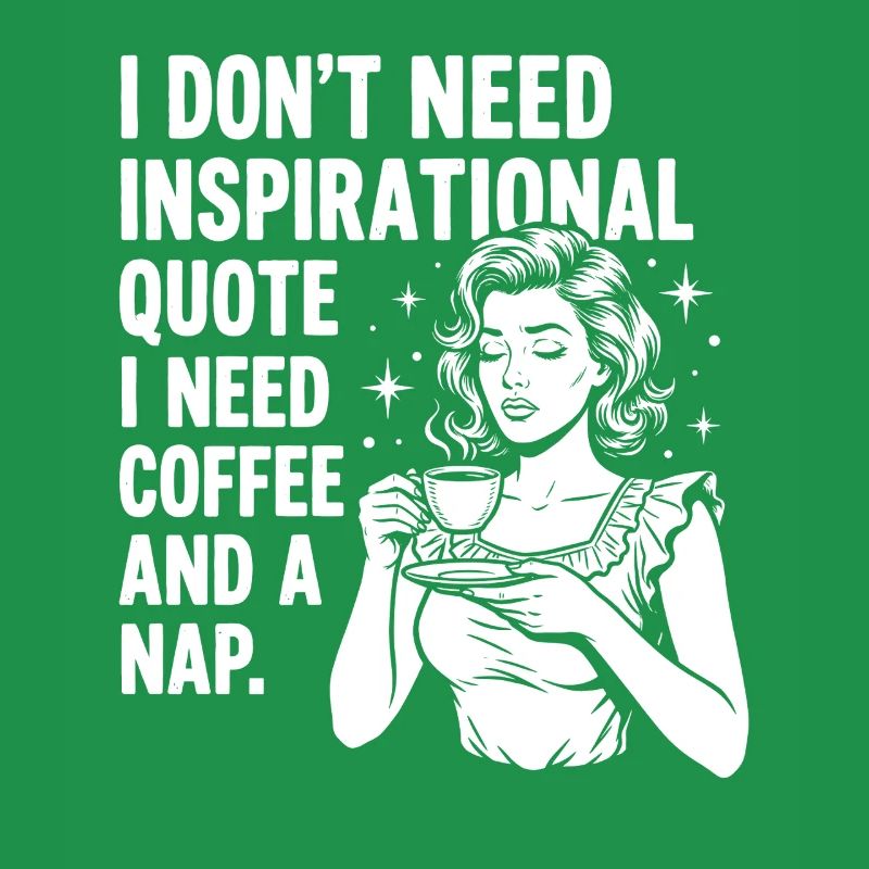 Echte Kaffeeliebe Nickerchen Statement