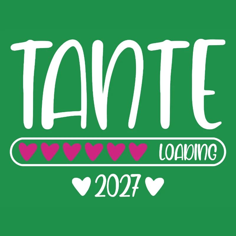 Tante 2027 loading mit Herzchen Ladebalken