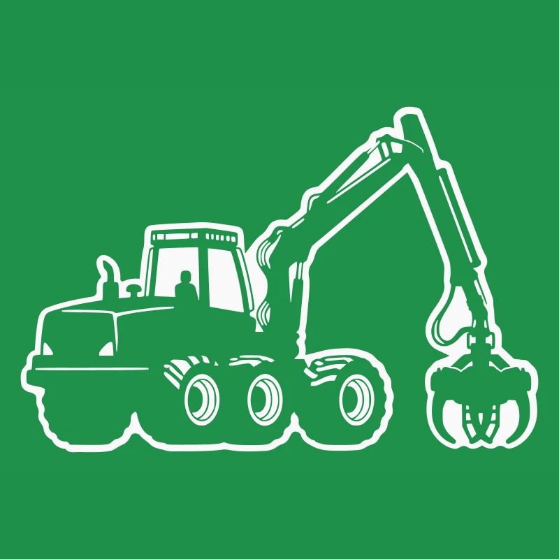 Silhouette de moissonneuse