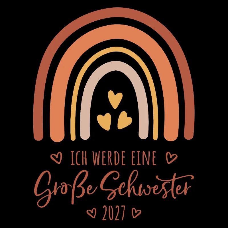 Ich werde eine Große Schwester 2027 Regenbogen