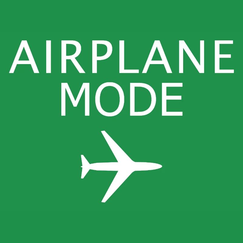 Flugzeugmodus aktivierter Flugmodus Luftfahrtkunst