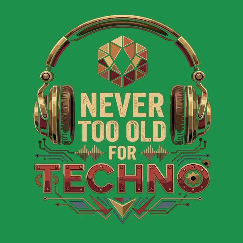Never Too Old For Techno DJ Rave