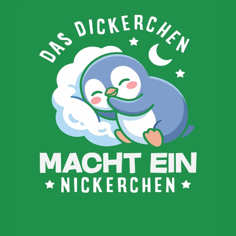 Das Dickerchen macht ein Nickerchen Pinguin