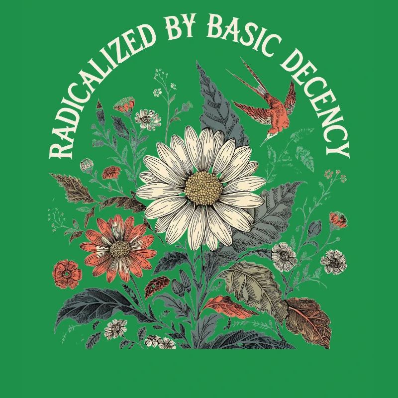 Radicalized By Basic Decency Retro Shirt