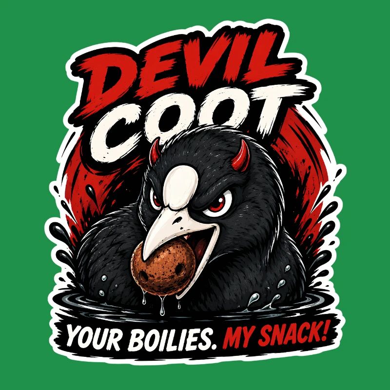 Conception drôle de pêche à la carpe Devil Coud
