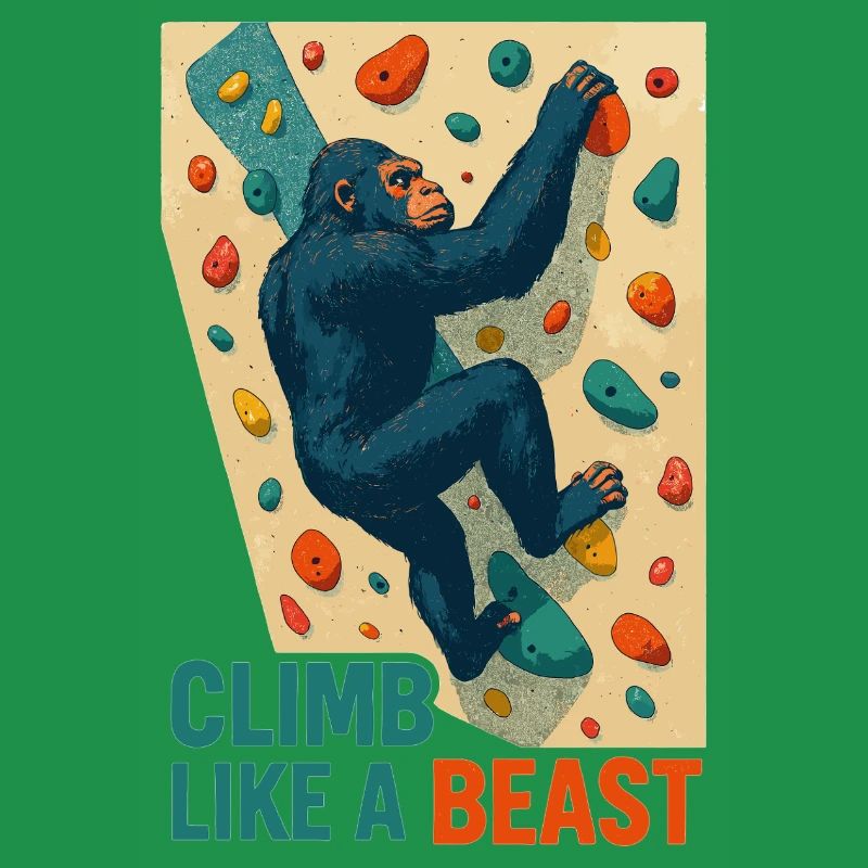 Bouldering Gorilla Climbing Beast Monkey Gift