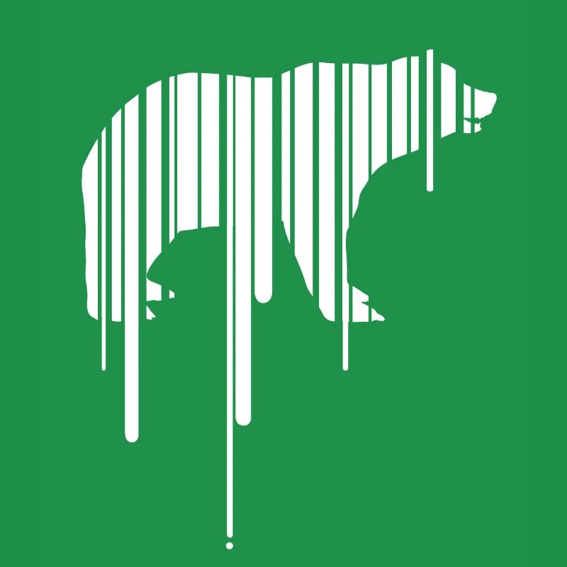 polar bear earth barcode save planet climate demo CO2