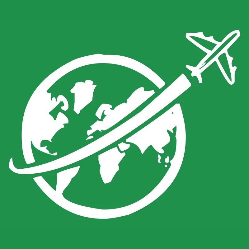 Avion avec globe-globe