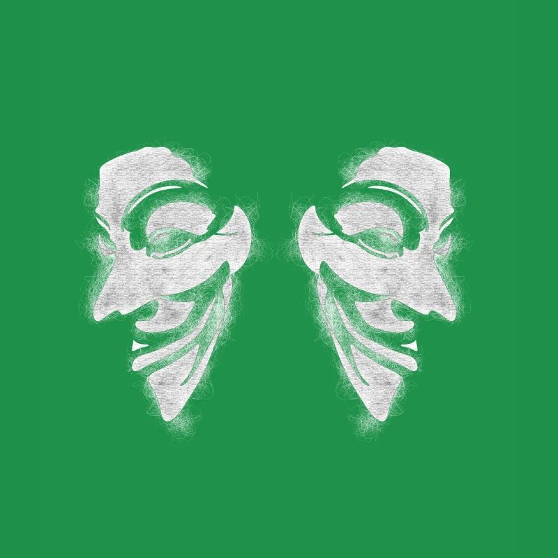 Anonymous v comme vendetta Double Head