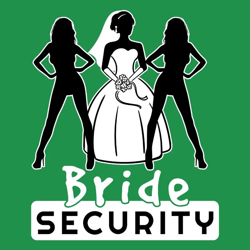 Bride Security Team Partnerlook Bachelor Fun
