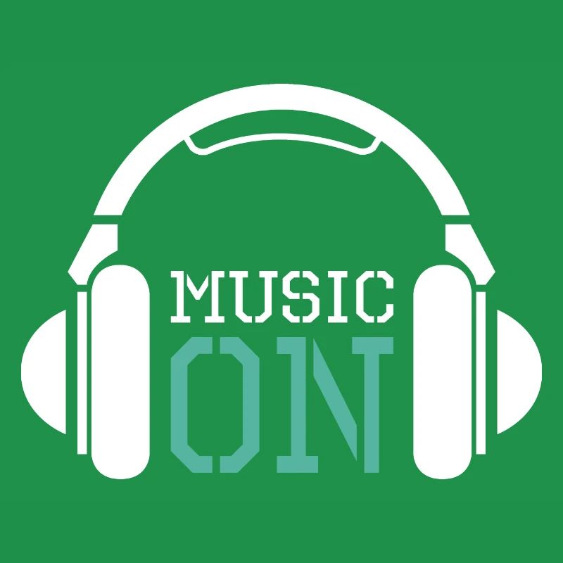 Kopfhörer Musik Liebe DJ Techno Hip Hop Logo icon