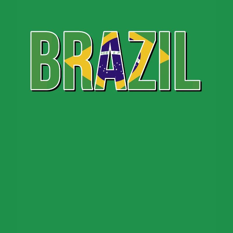Typographie du drapeau brésilien