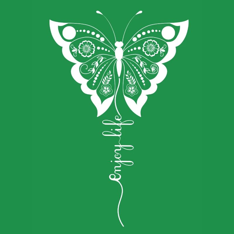 Florales Schmetterlingsskript
