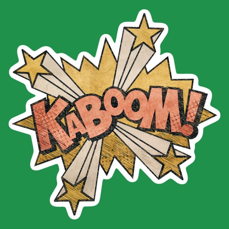 Comic Kabbom Pop Art Action Spruch