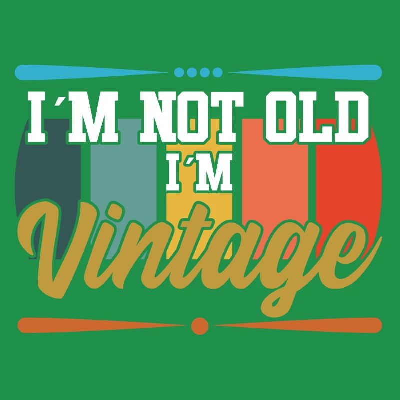 Ich bin nicht alt textile Geschenkidee