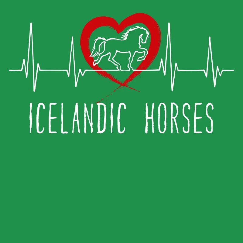 Pferde Herz Statement Islandpferde Pferdeliebe