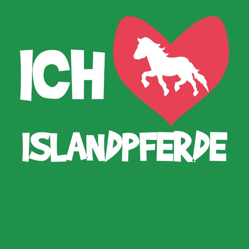 Herz Statement Pferdeliebe Ich Liebe Pferde