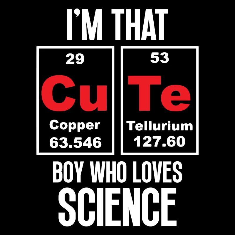 Je suis ce garçon mignon qui aime la science
