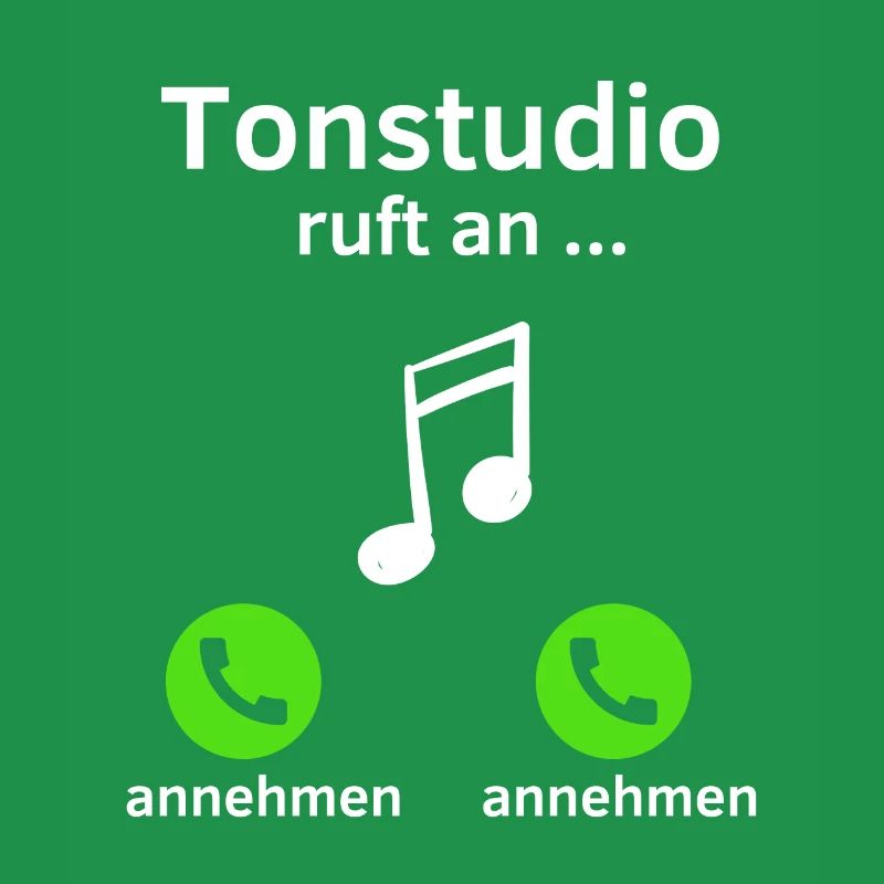 Tonstudio ruft an - annehmen oder annehmen?