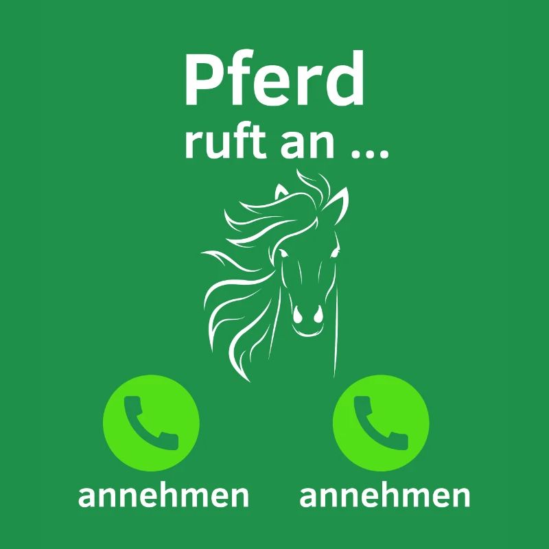 Pferd ruft an - annehmen oder annehmen?