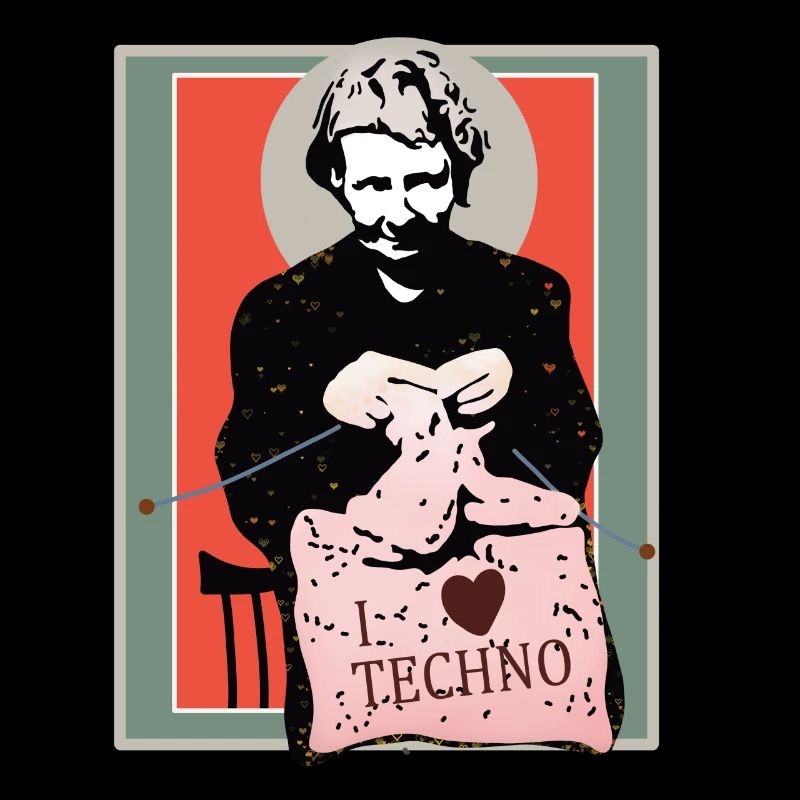 Techno Nähkunst Illustration