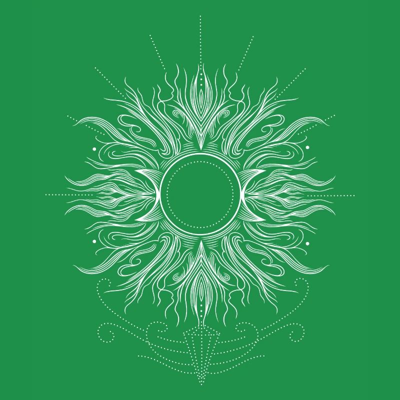 Midsummer Sun with Triple Moon