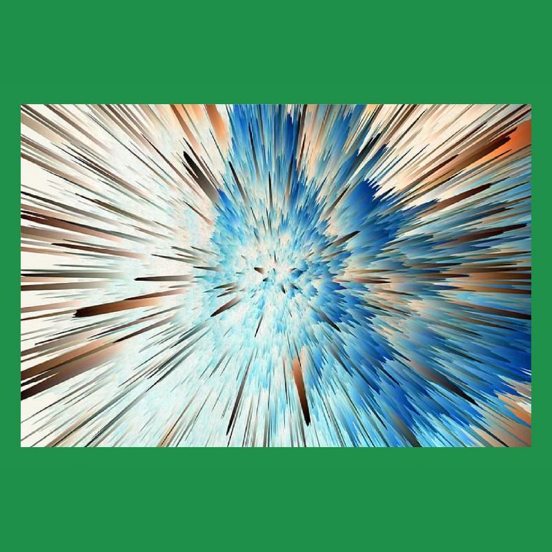 Radiale Blaue Explosion