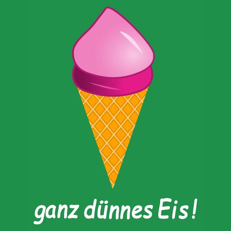 ganz dünnes Eis Eiscreme