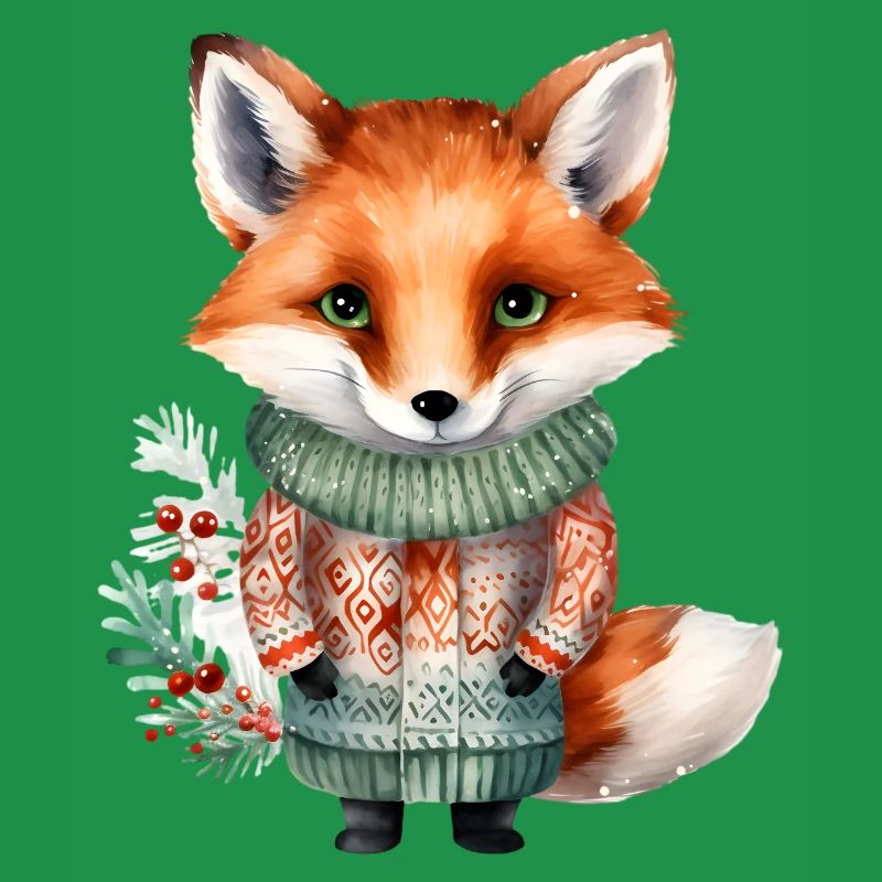 Winterfuchs im Pullover