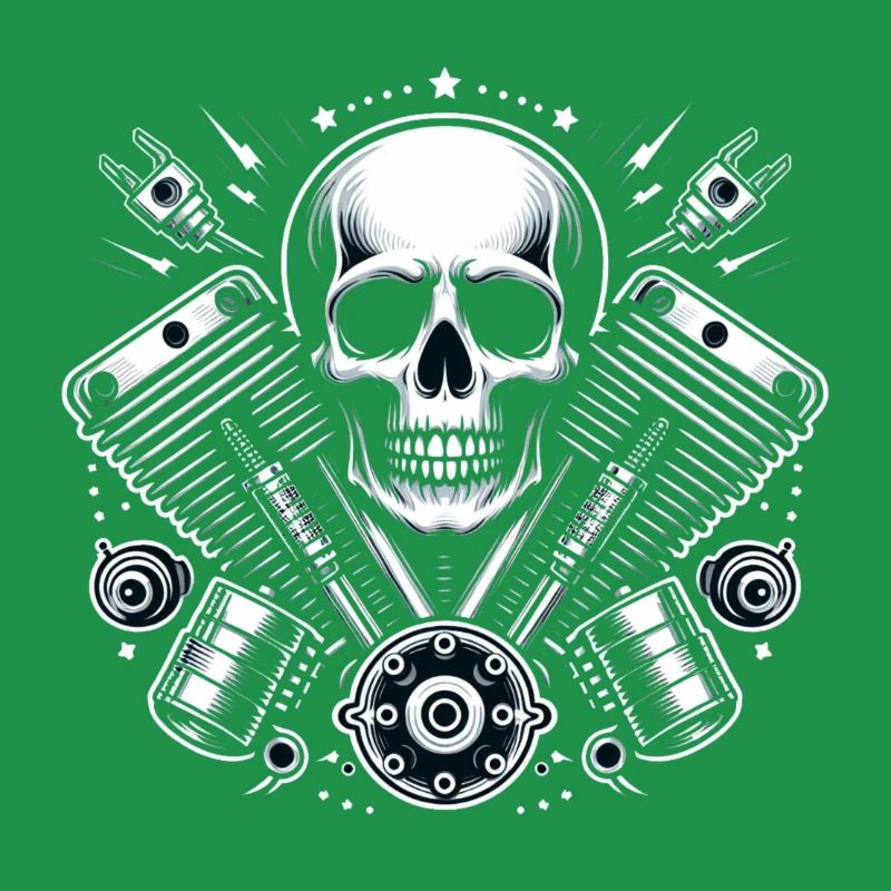 Conception de crâne de motard 2