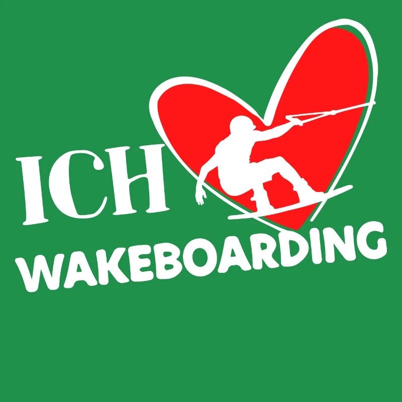 Wakeboard Statement Heart Stunt Kitesurfer Surfing