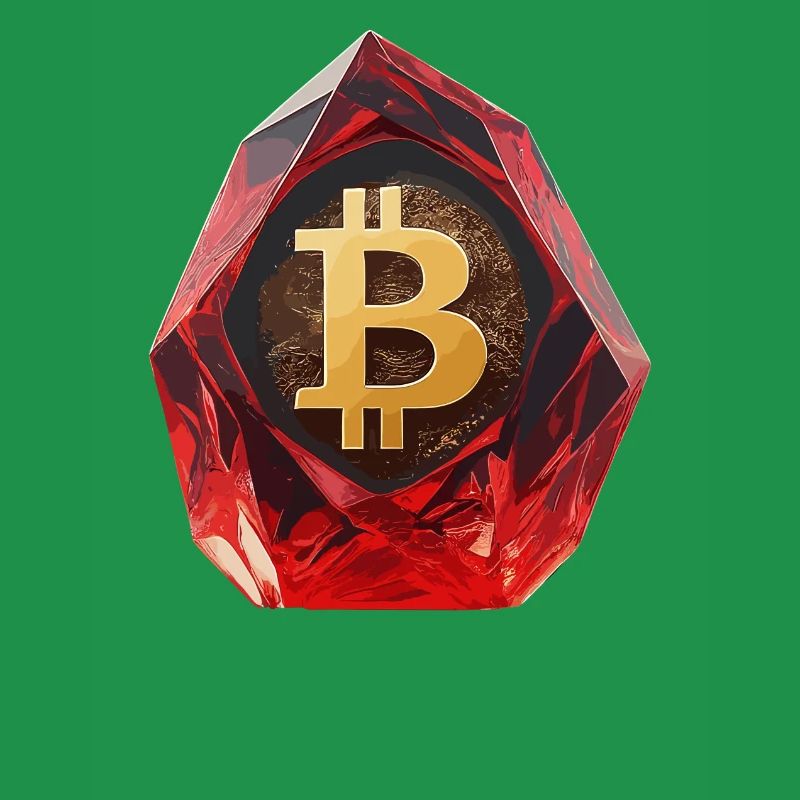 Bitcoin Crystal Design for Custom Printing