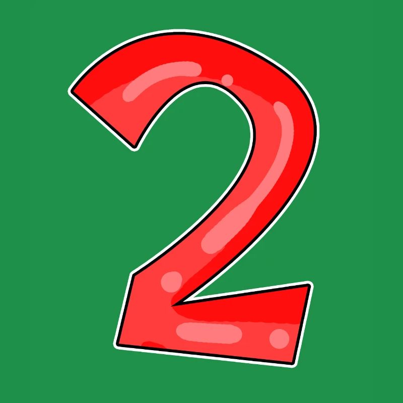 Two - 2 - Number Number