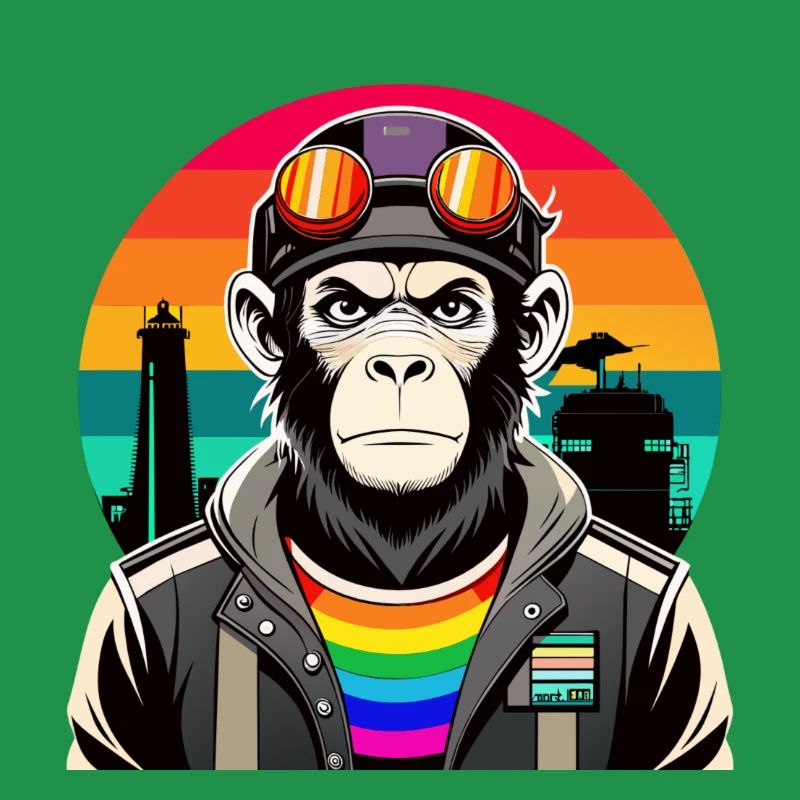 Diversité dans les vibrations : le singe moderne-rétro