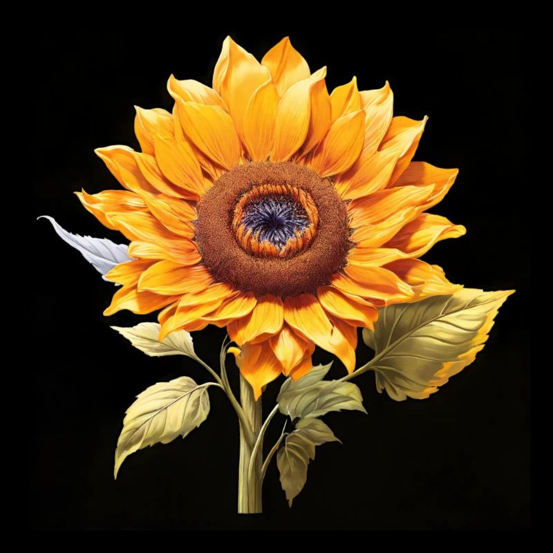 Sunflower, a floral design for summer