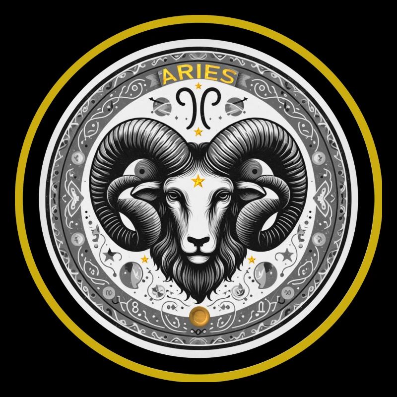 Widder Zodiac Sternzeichen Widder Ornament