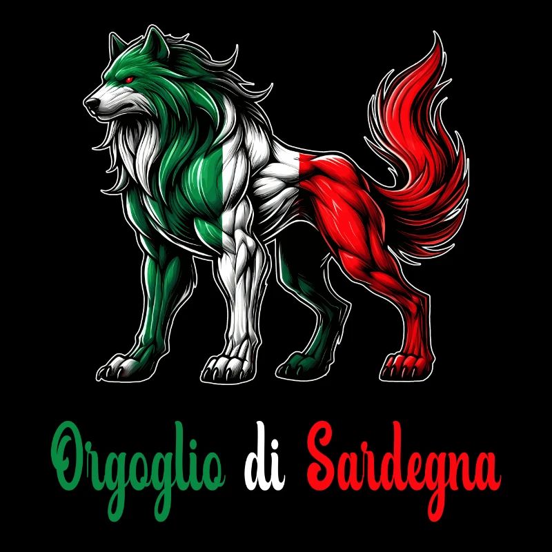 La fierté de la Sardaigne Drapeau Italie