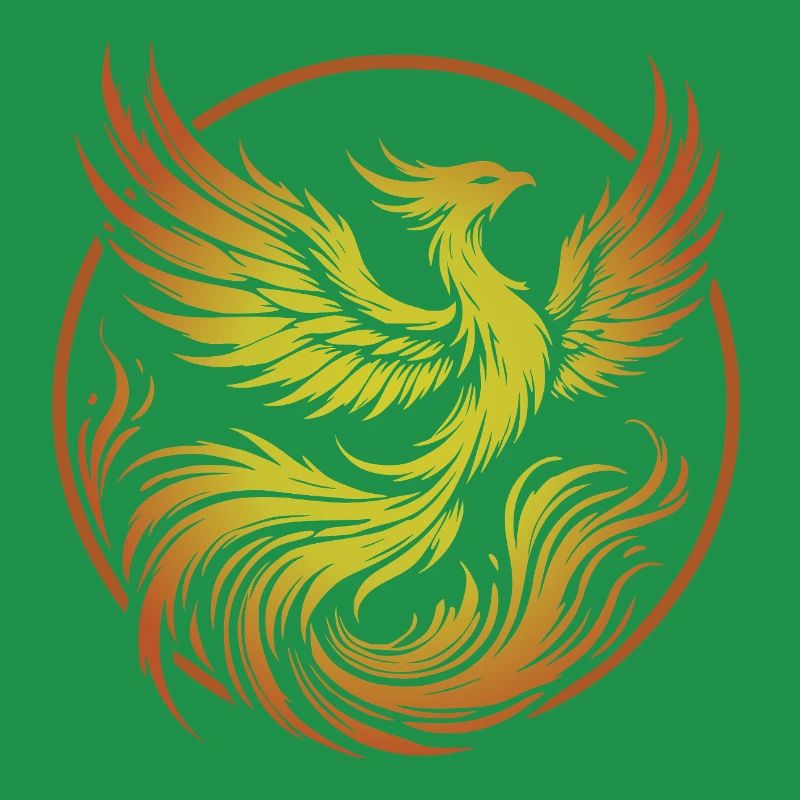 phoenix de feu cercle
