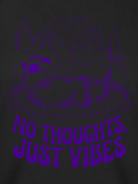 No Thoughts Just Vibes Chill Capybara