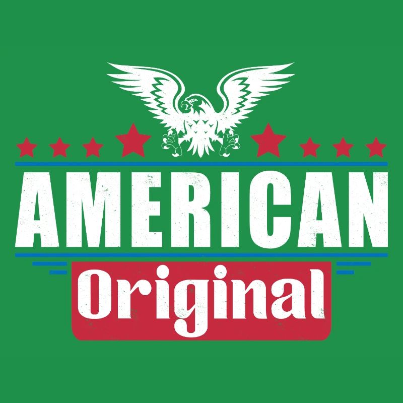 Patriotic Eagle American Flag Design