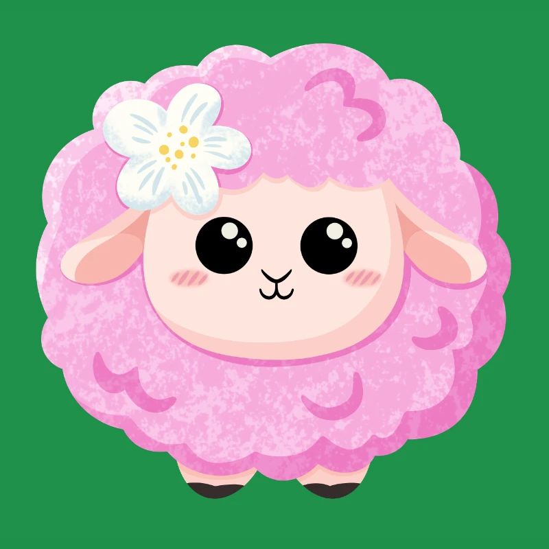 Süßes rosa Schaf