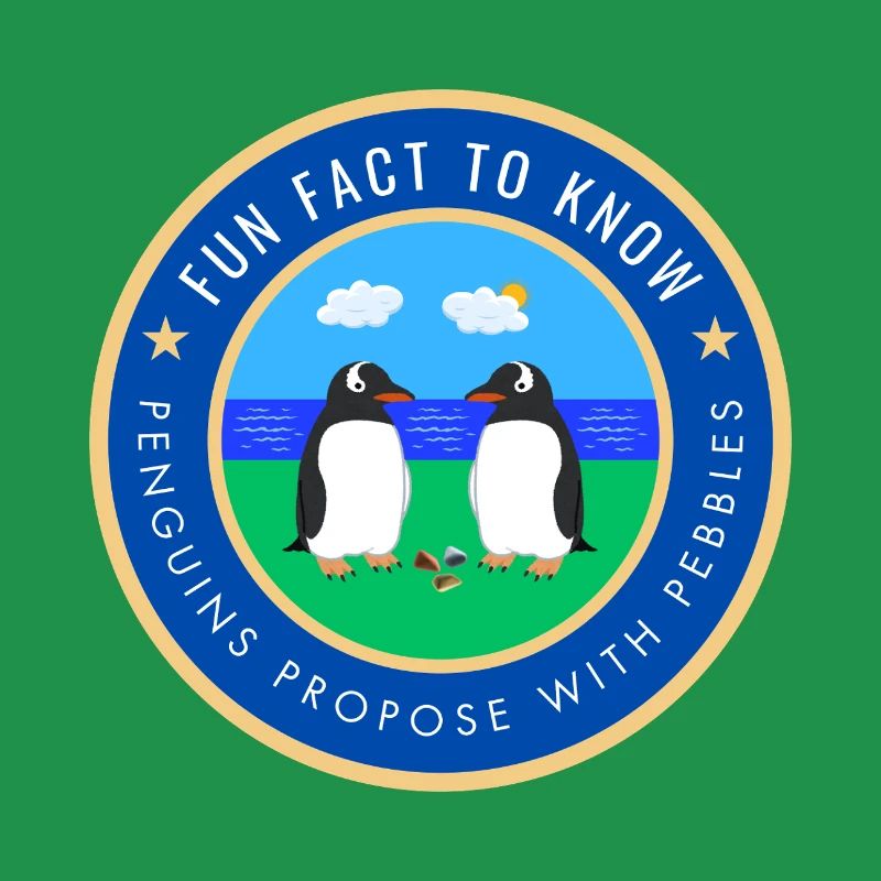 Penguins propose with pebbles