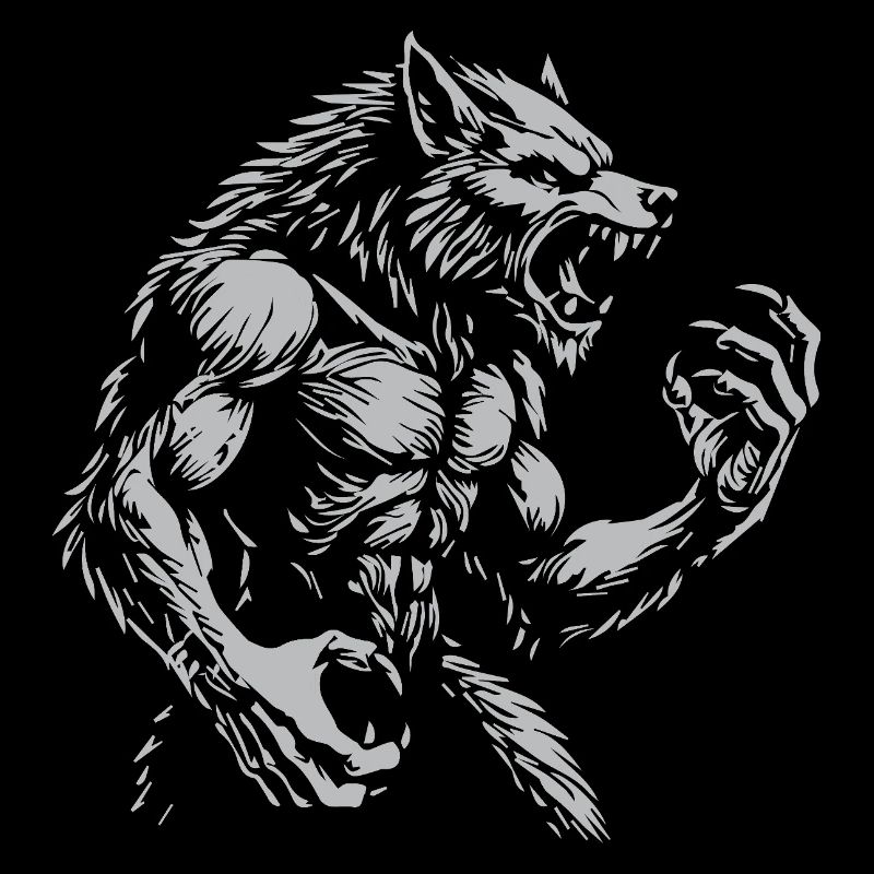 Fierce warewolf Illustration