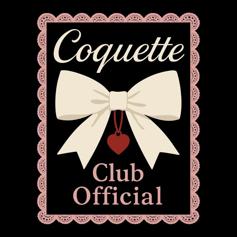 Coquette Aesthetic Bow Pattern Girly Pastel