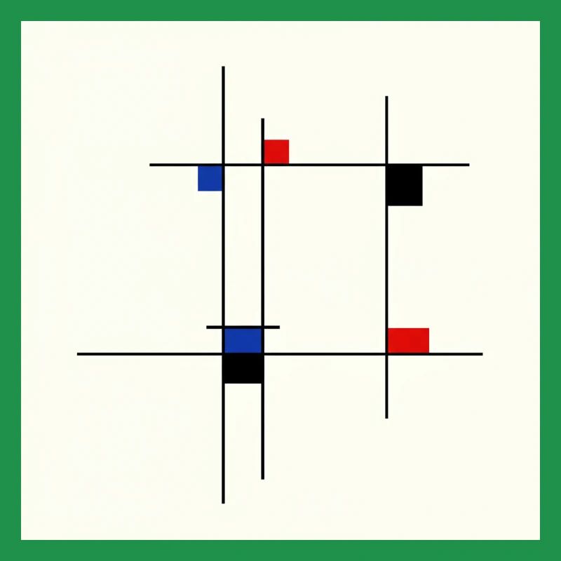 Design Abstrait Ligne et Couleurs