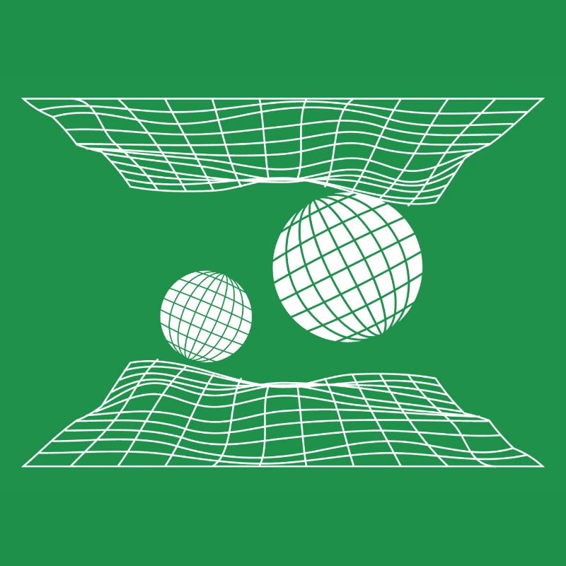 Futuristic Grid Space Spheres Design
