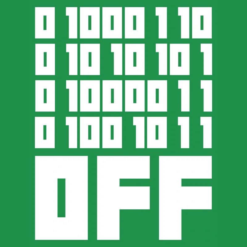 Binärcode F**k OFF – Nerd Humor & Geek Code